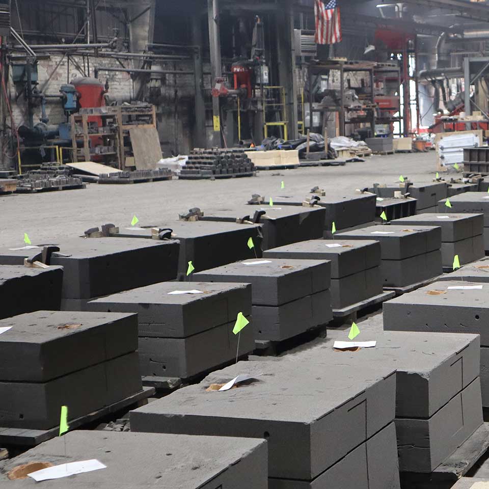 West Point Industries pouring area within its foundry.